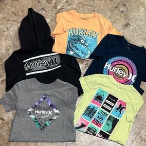 Hurley Kids Graphic Tees - Black, Orange, Blue, Gray, Green